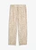 Pantalon taille élastiquée en viscose fluide, Couleur: beige galet-noir imprimé