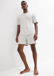 Lot de 2 pyjashorts (ens. 4 pces) • gris clair chiné + anthracite chiné • Boutique bonprix