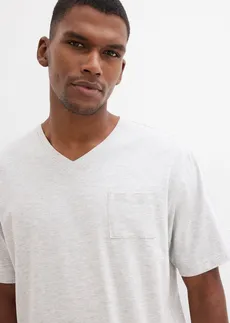 Krátké pyžamo s bavlnou (4dílná souprava) • světle šedý melír + antracitový melír • bonprix obchod