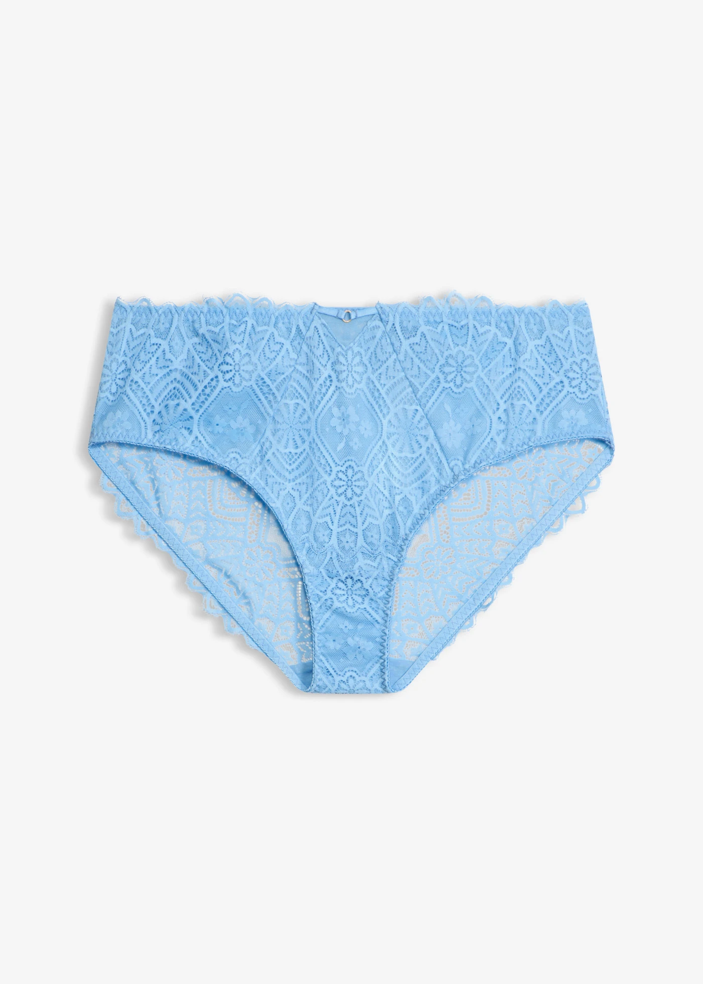 Maxislip van sierlijk kant • babyblauw • bonprix online shop