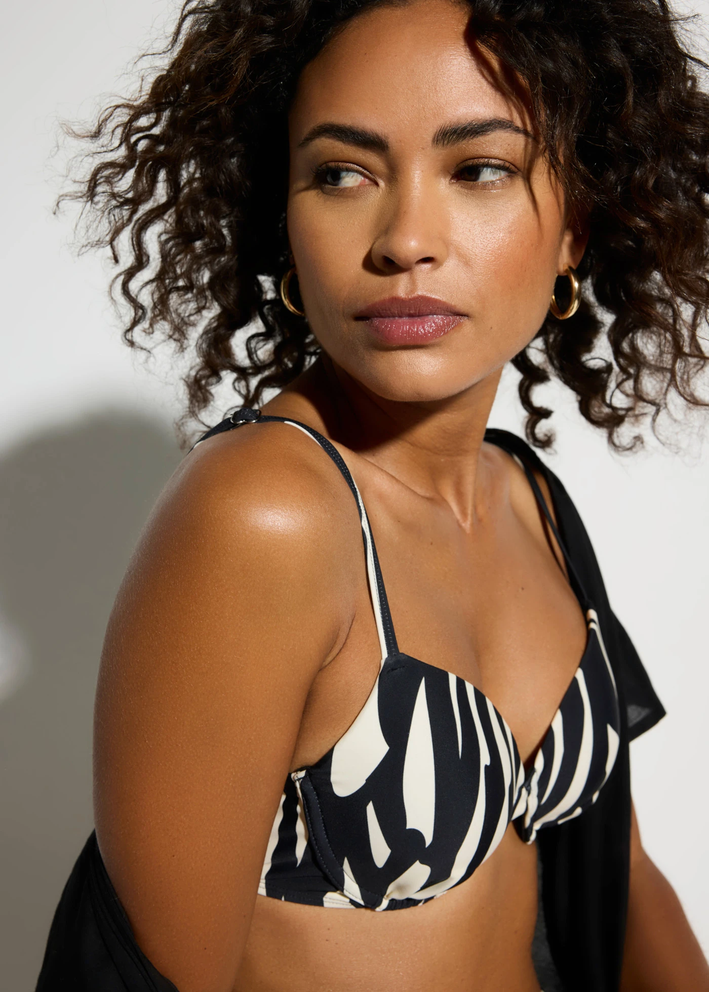 Bikini à armatures (ens. 2 pces) • noir/beige graphique • Boutique bonprix