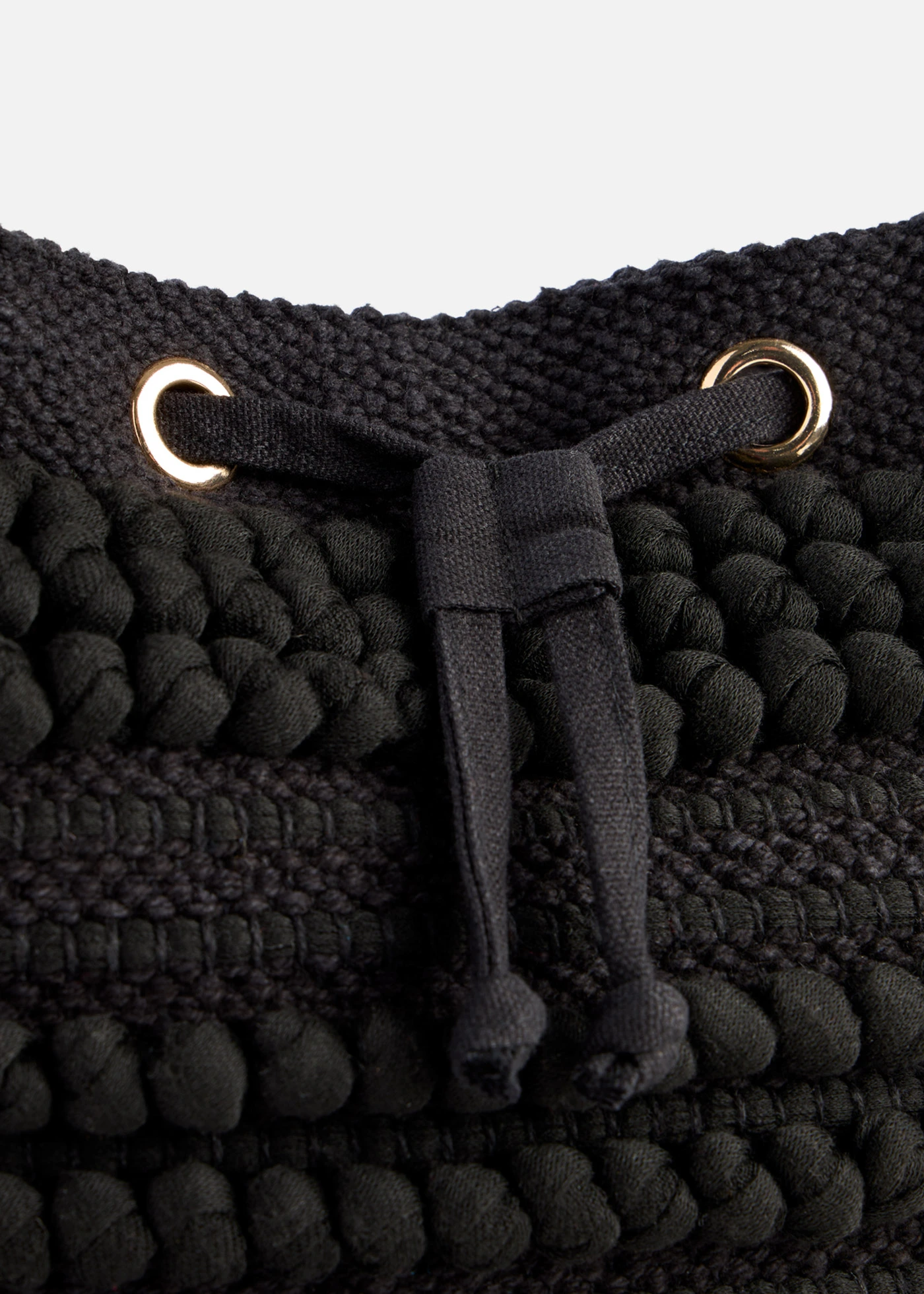 Torebka worek w strukturalny wzór • czarny • sklep bonprix