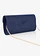 Clutch met bjjzondere details, Kleur: donkerblauw