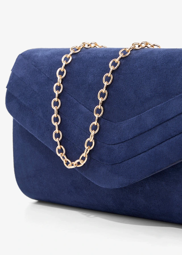 Pochette avec rabats, Couleur: bleu foncé