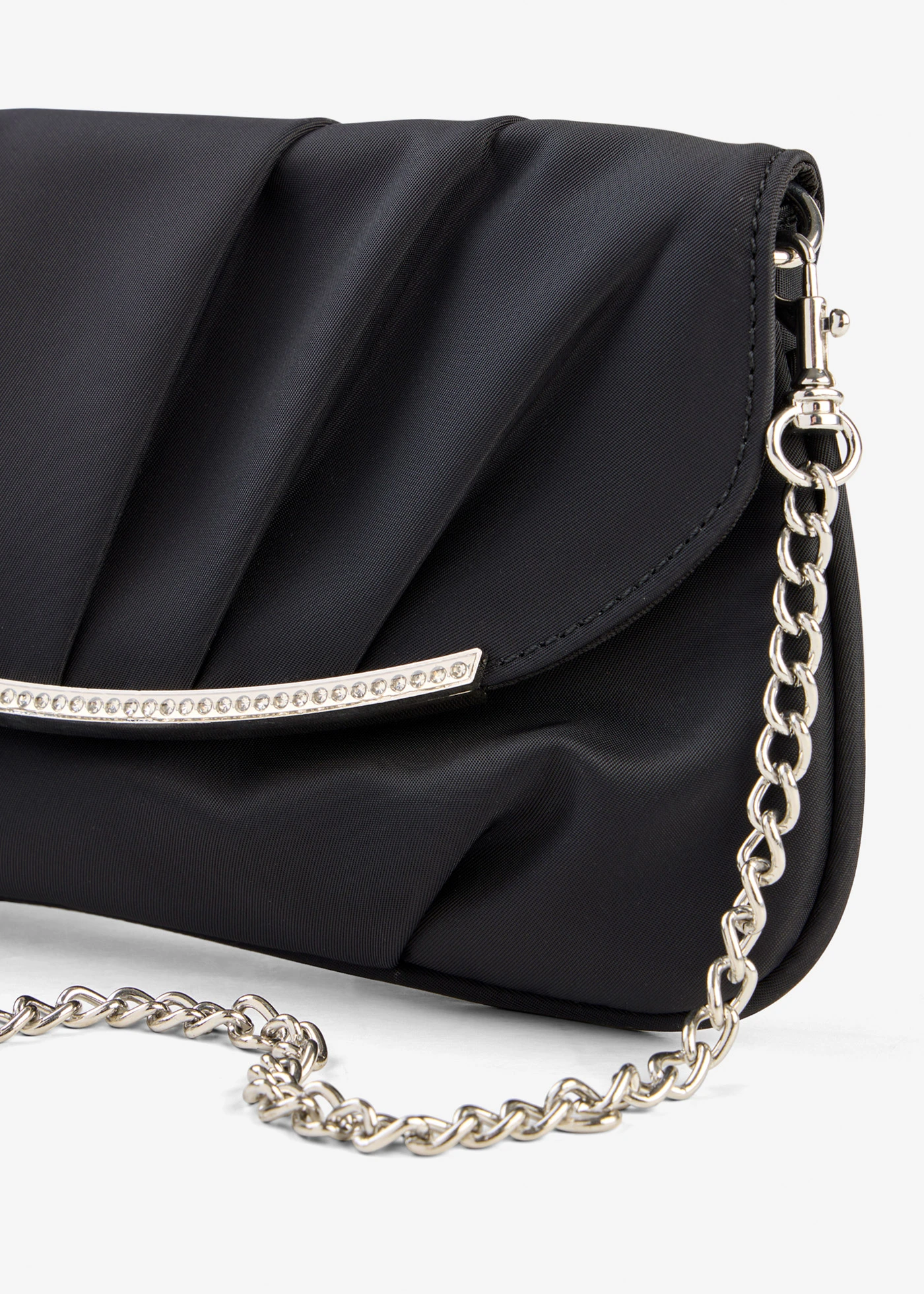 Clutch met stras • zwart • bonprix online shop