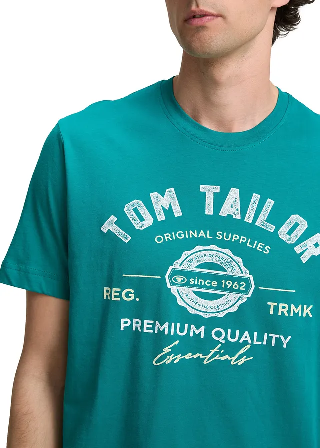 T-shirt Tom Tailor • vert foncé imprimé • product-page.page-title-suffix