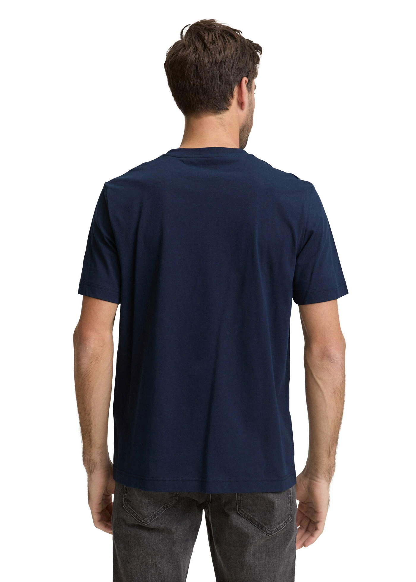 T-shirt Tom Tailor • bleu foncé imprimé • Boutique bonprix