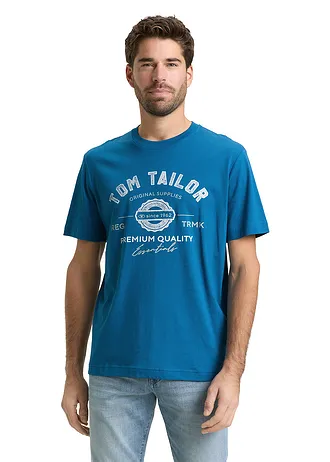Tom Tailor póló • olajkék/mintás • bonprix áruház