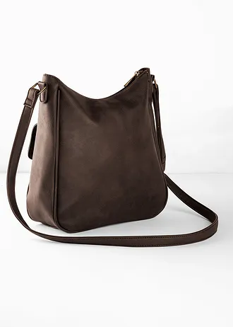 Sac à bandoulière et détail boucle • marron foncé • Boutique bonprix