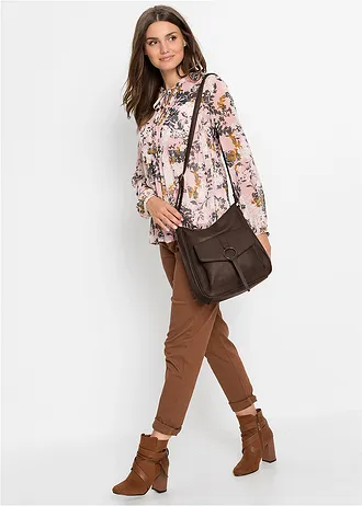 Sac à bandoulière et détail boucle • marron foncé • Boutique bonprix