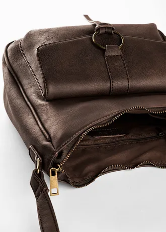 Sac à bandoulière et détail boucle • marron foncé • Boutique bonprix