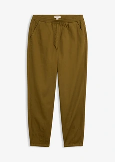 Pantalon ballon en twill, Couleur: vert nature