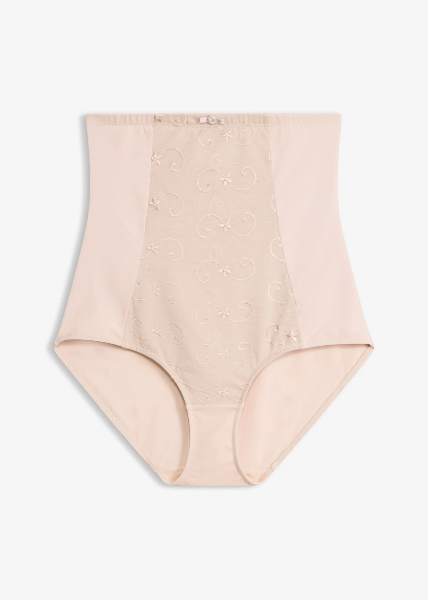 Slip sculptant maintien fort, taille haute, avec broderies • beige • Boutique bonprix
