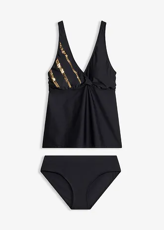 Tankini avec sequins (ens. 2 pces)