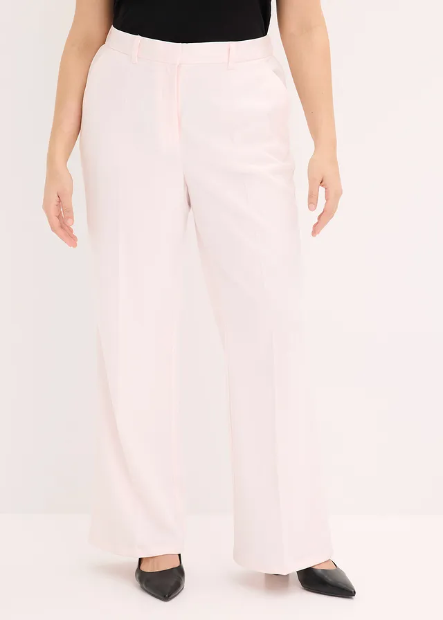 Broek met comfortband, Kleur: lichtroze