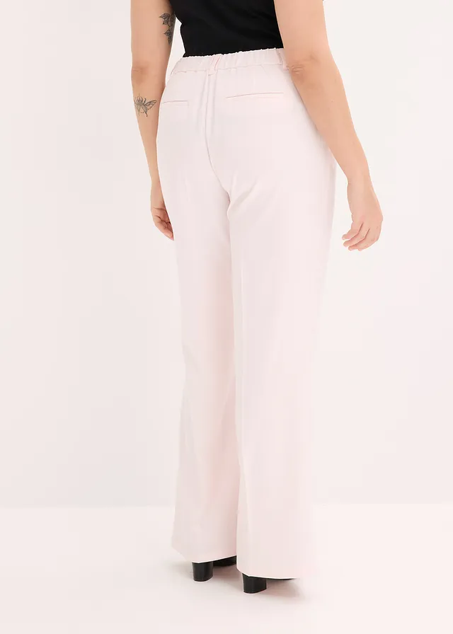 Broek met comfortband, Kleur: lichtroze