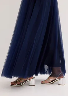 Galajurk van delicate tule met kant • donkerblauw • bonprix online shop