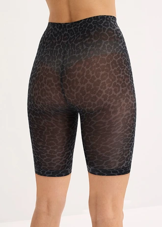 Niet-schurende korte sportlegging 70 DEN (set van 2) • donkergrijs-zwart luipaardprint+zwart • bonprix online shop
