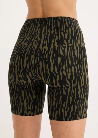 Cycliste anti-frottement en matière rafraîchissante • noir/kaki • Boutique bonprix