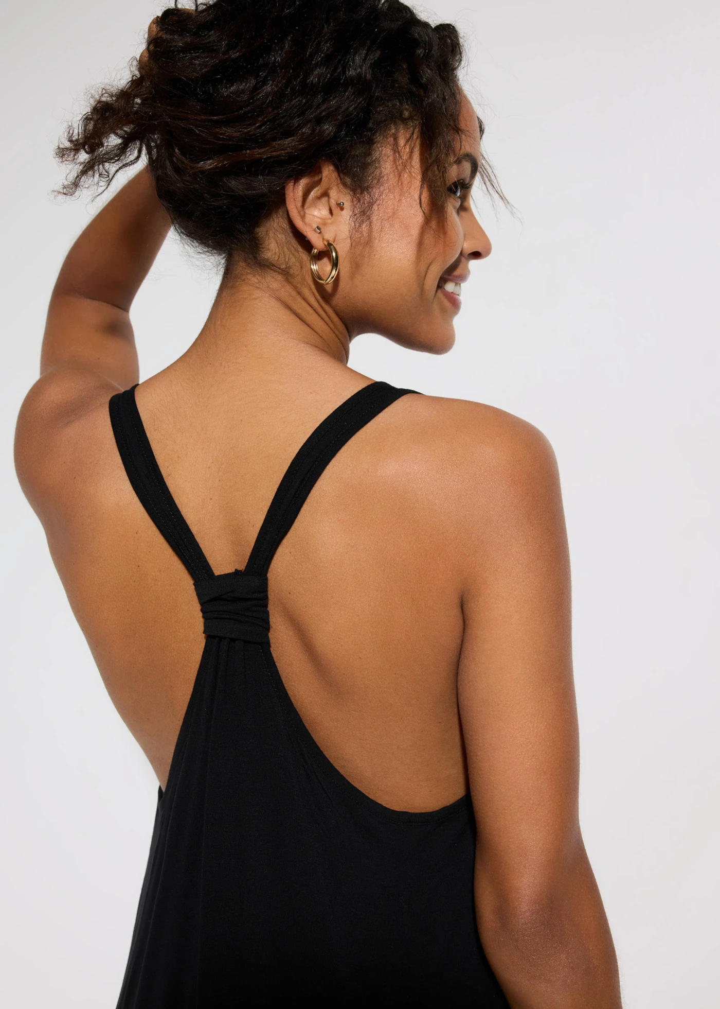 Strandjurk van soepele viscose • zwart • bonprix online shop