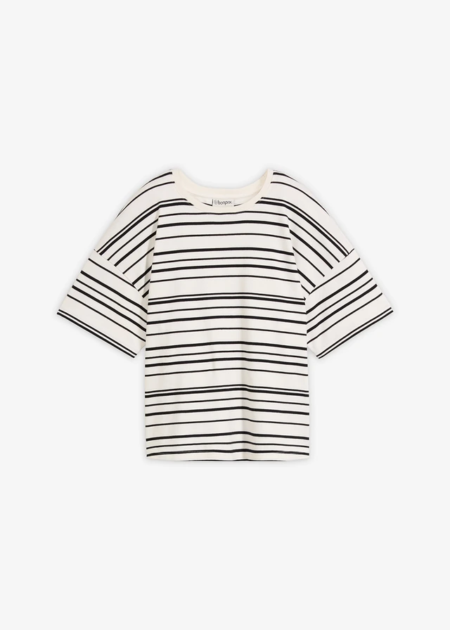 Tricou cu dungi din bumbac 100%