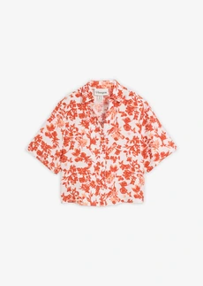 Chemisier manches courtes doux et fluide