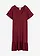 Jersey jurk met volants in een viscosemix, Kleur: esdoornrood