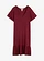 Dzsörzé ruha fodorral és viszkóz keverékből, szín: juharpiros