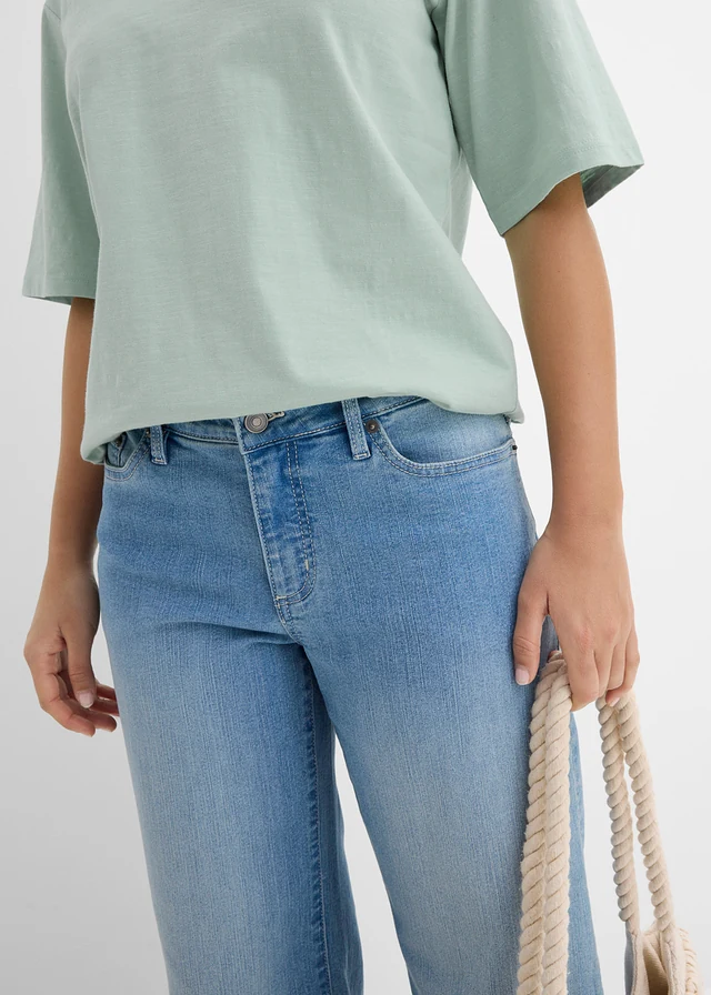 Katoenen boxy shirt van slub garen (set van 2) • zwart-kristalmint • product-page.page-title-suffix