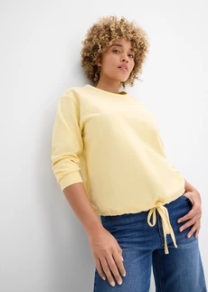 Sweater van biologisch katoen • pastelgeel • bonprix online shop