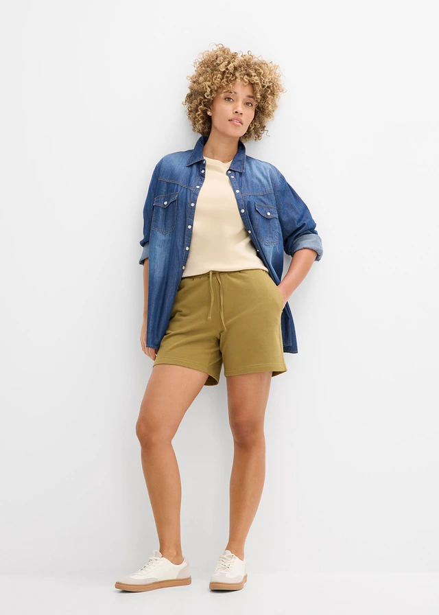Short sweat 100% coton • vert nature • product-page.page-title-suffix