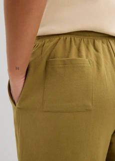 Sweat short van puur biologisch katoen • natuurgroen • bonprix online shop