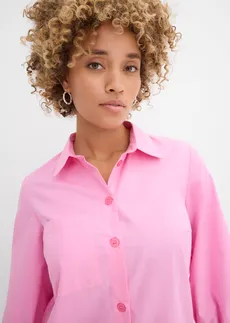 Robe-chemise légère en coton • rose • Boutique bonprix