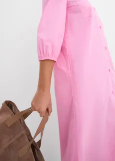Jurk van licht katoen • roze • bonprix online shop