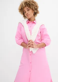 Robe-chemise légère en coton • rose • Boutique bonprix