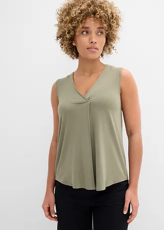 Top doux en jersey viscose • olive • Boutique bonprix