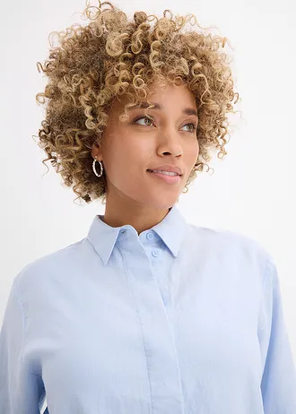 Chemisier en matière rafraîchissante • bleu poudré • Boutique bonprix