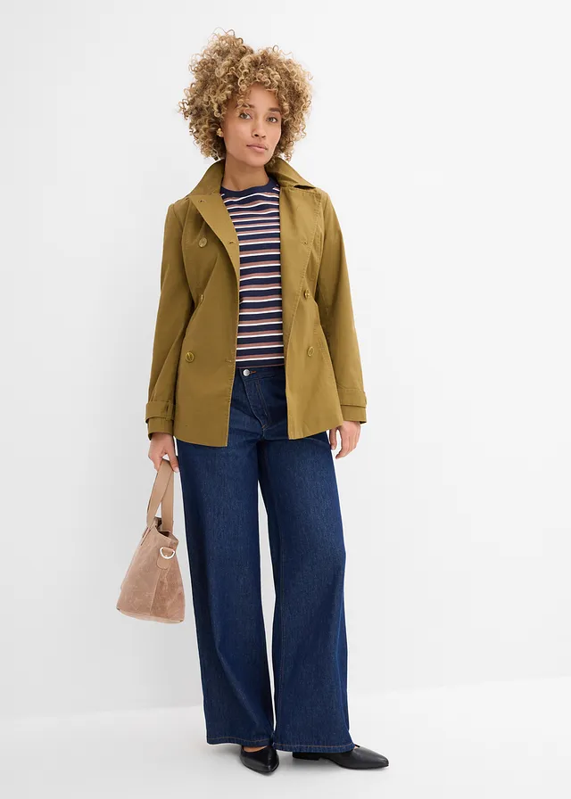 Trench court, Couleur: vert nature