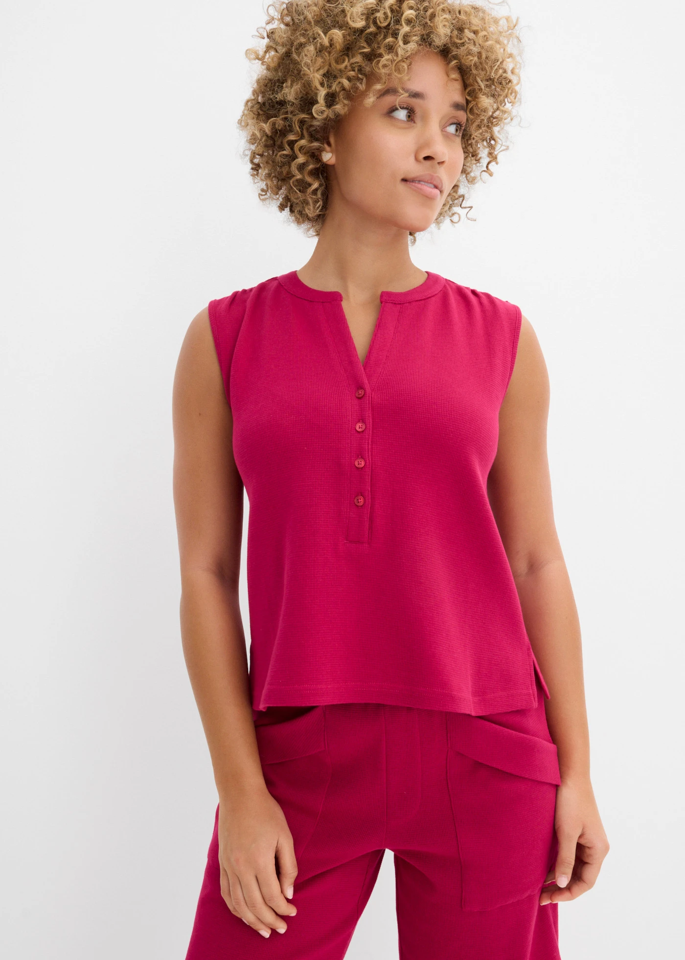 Top van biologisch katoen • bessenrood • bonprix online shop
