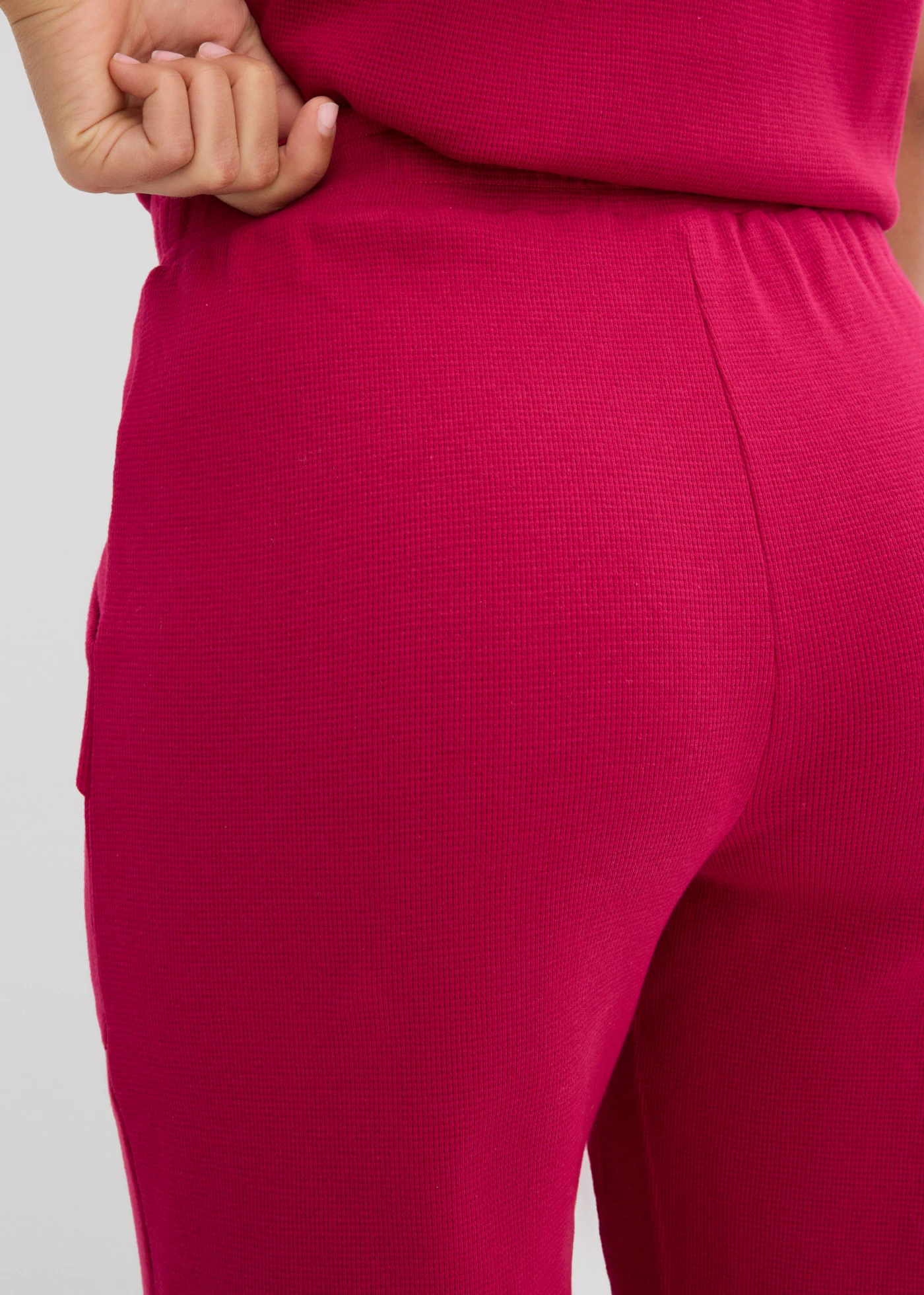 Bermude din jerse 100% din bumbac • roșu-mov • magazin bonprix