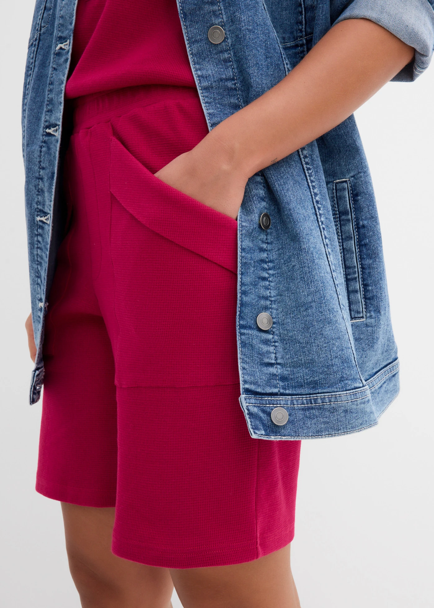 Bermuda en jersey 100% coton • magenta • Boutique bonprix