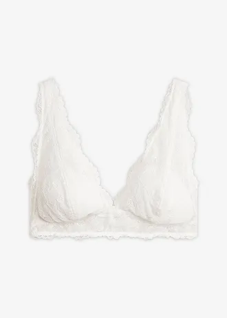 Bralette melltartó merevítő nélkül, elegáns csipkéből (2 db-os csomag)