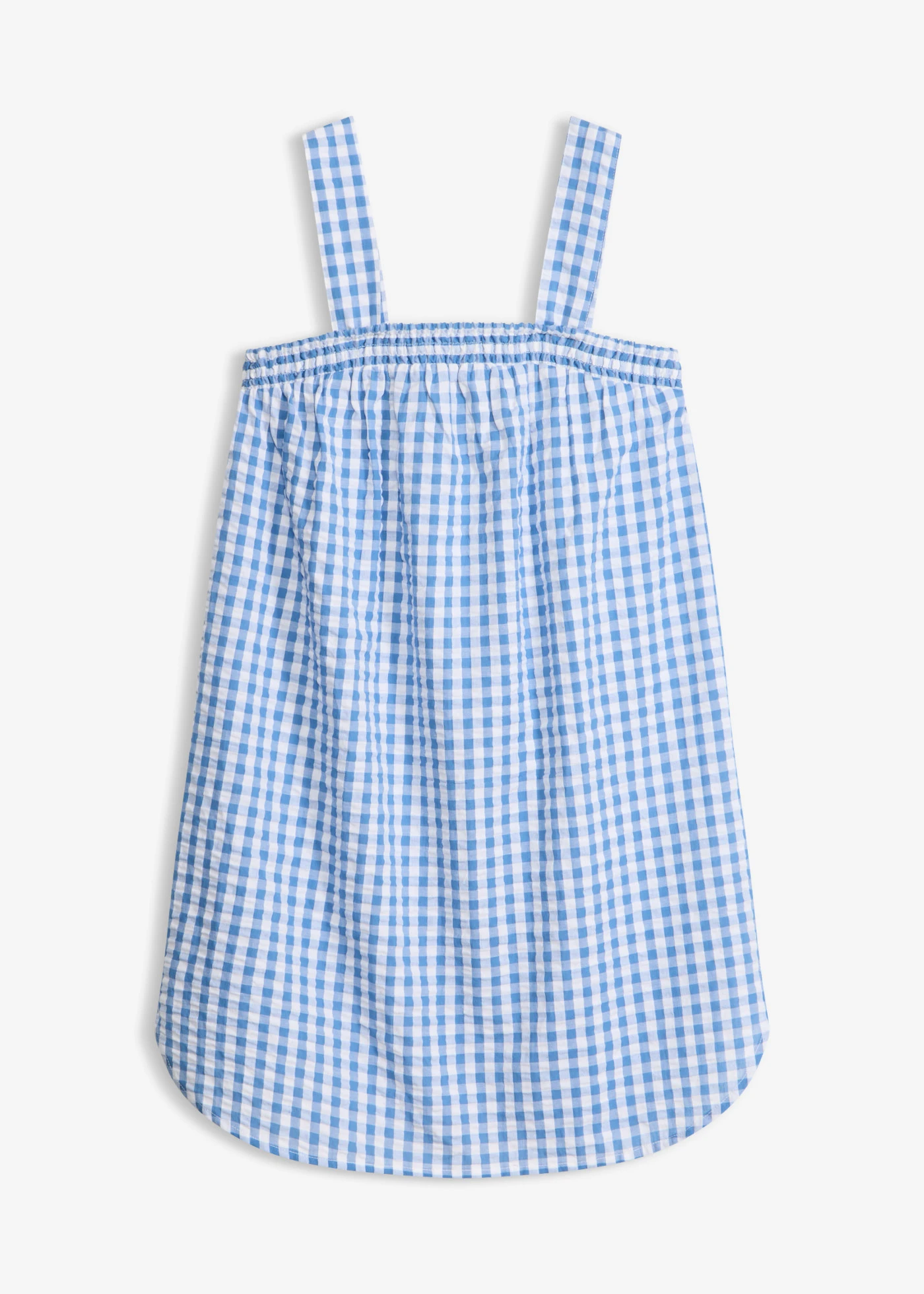 Strandruha tiszta pamutból • kék/fehér kockás • bonprix áruház