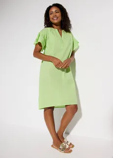 Strandjurk van puur katoen • selderijgroen • bonprix online shop