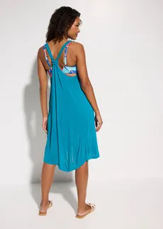 Robe de plage en viscose fluide • pétrole • Boutique bonprix