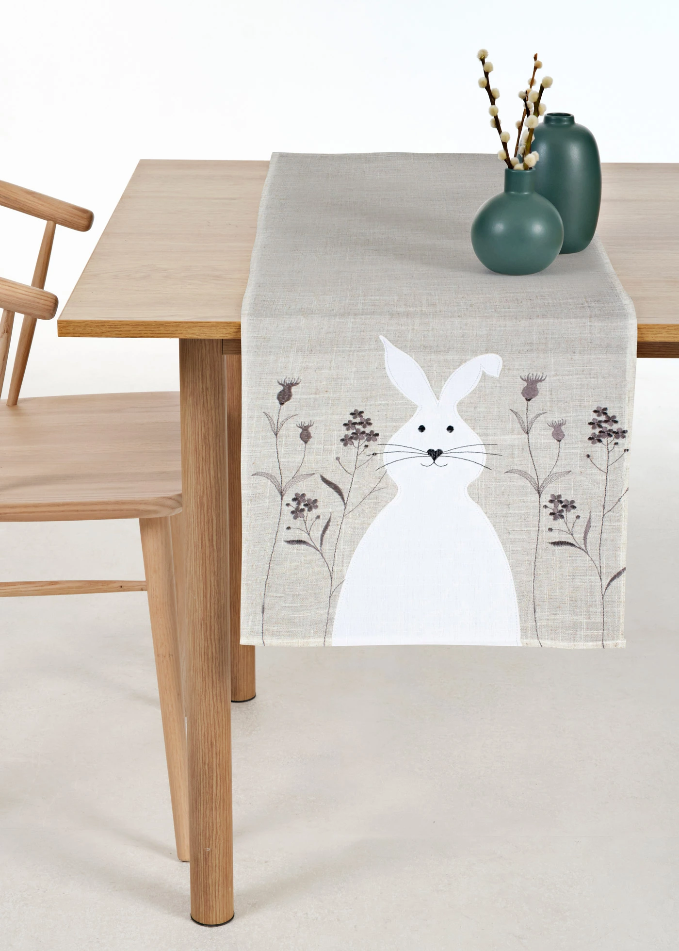 Chemins de table • sable/blanc • Boutique bonprix