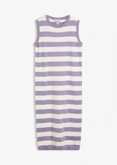 Robe en maille • violine fumé-écru rayé • Boutique bonprix