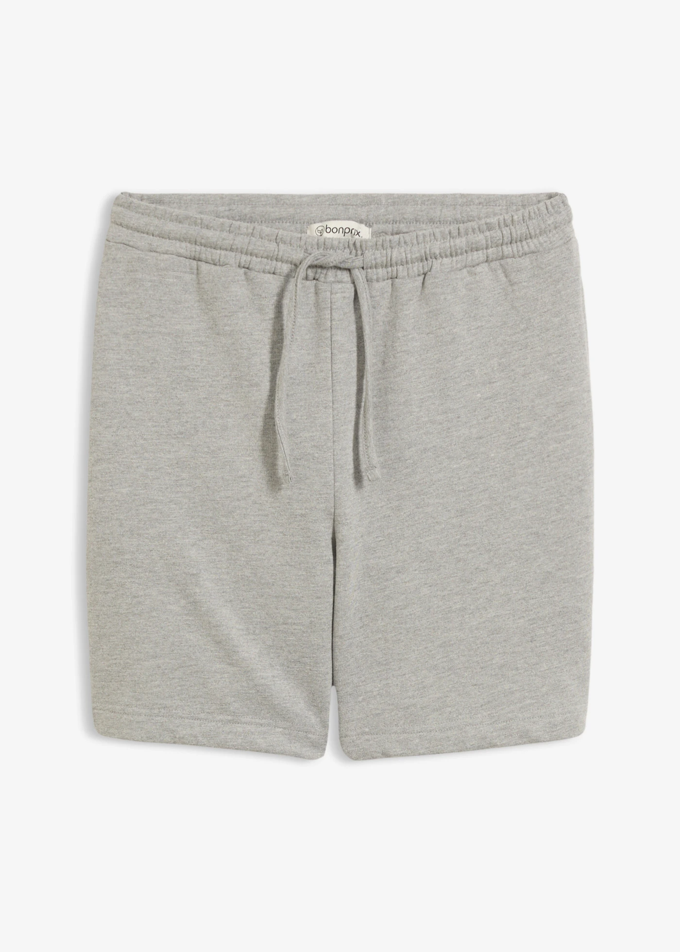 Pantaloni casual scurți cu bumbac organic • gri deschis melanj • magazin bonprix