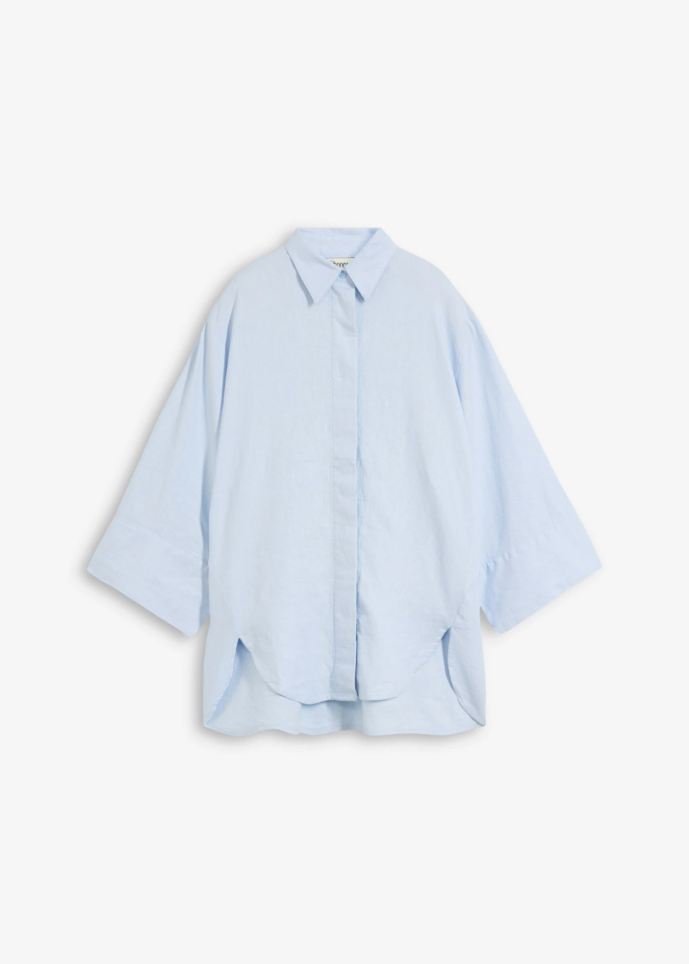 Chemisier en matière rafraîchissante • bleu poudré • Boutique bonprix