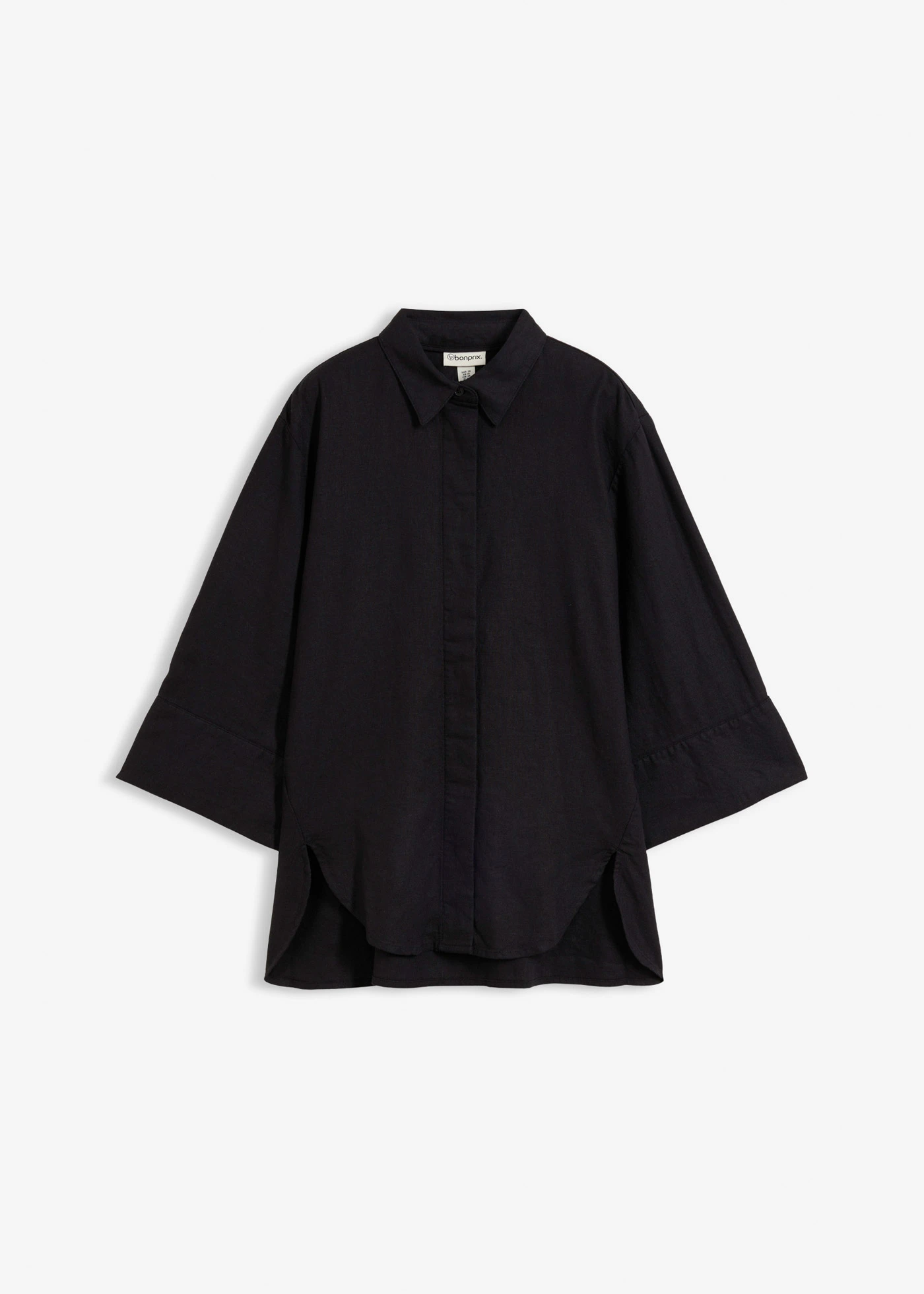 Chemisier en matière rafraîchissante • noir • Boutique bonprix